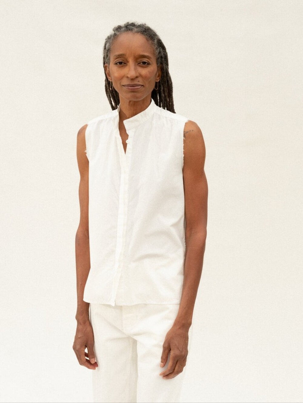 Jesse Kamm Drifter Top in Seaglass (Pale Blue)